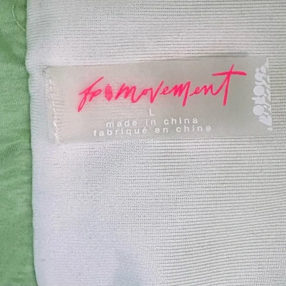 FREE PEOPLE FP MOVEMENT Way Home Lined Athletic Shorts High Rise Green Large - Picture 3 of 9